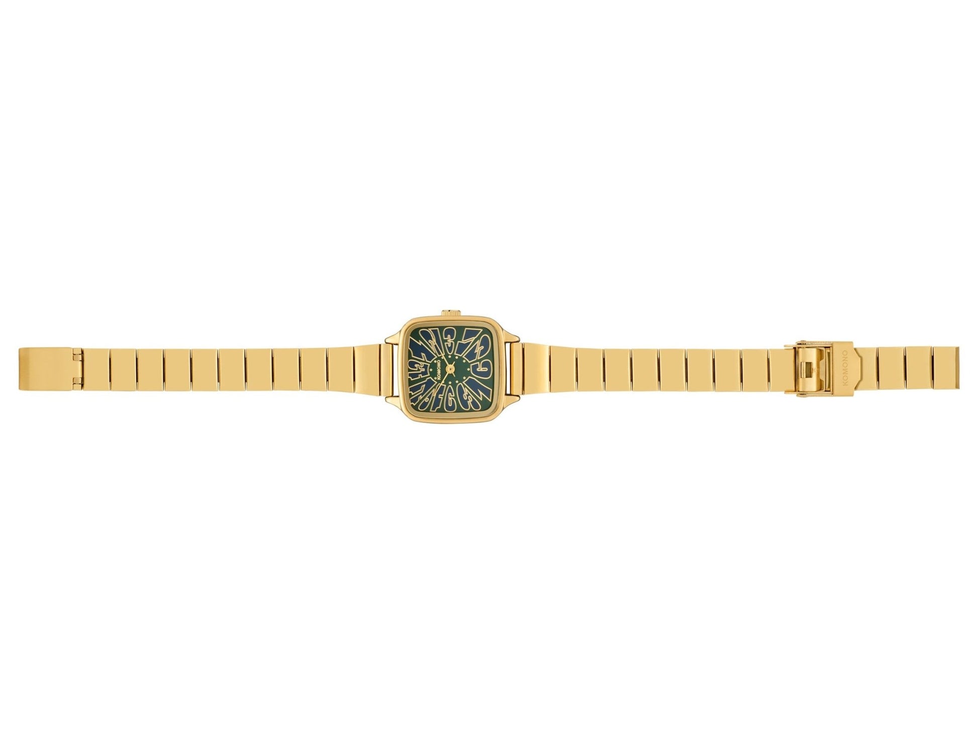Komono Montre Flower Trak Gold Green - Les Lunettes de Pauline