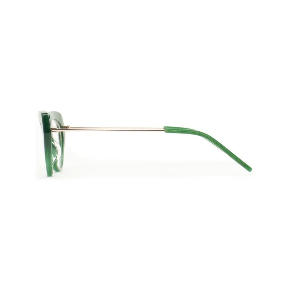 Kaleos Kostich Vert Laiteux 04 vue de profil - Les Lunettes de Pauline