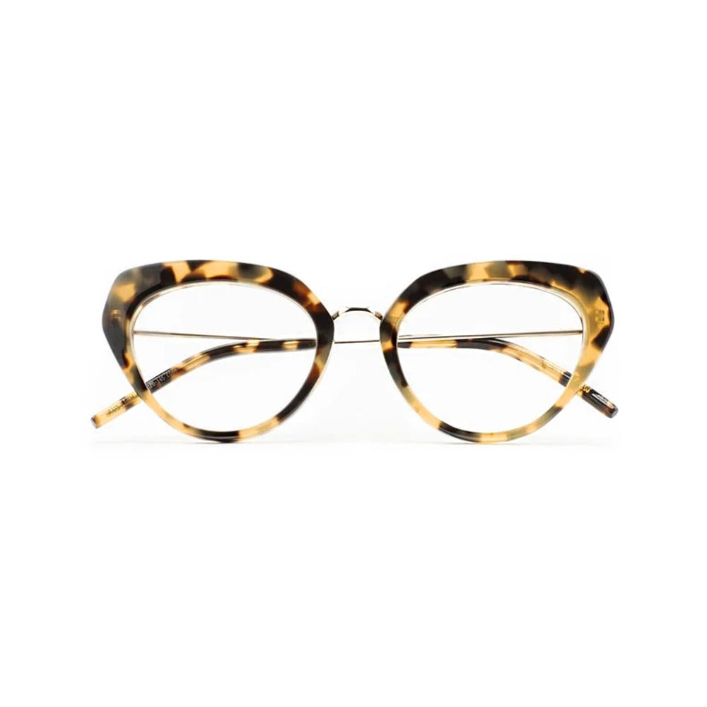Kaleos Kostich Havane Moucheté 06 de face - Les Lunettes de Pauline