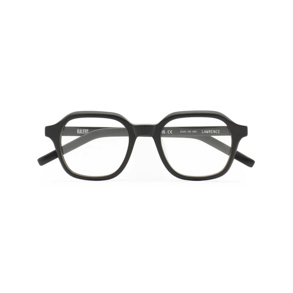 Kaleos Lawrence Noir Mat 01 de face - Les Lunettes de Pauline