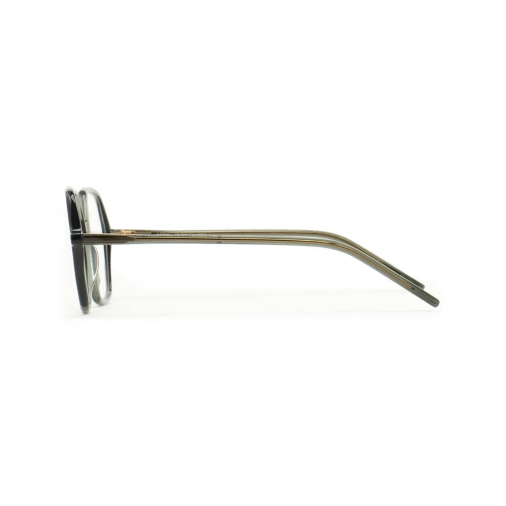 Kaleos Lynch Kaki Cristal 04 vue de profil - Les Lunettes de Pauline