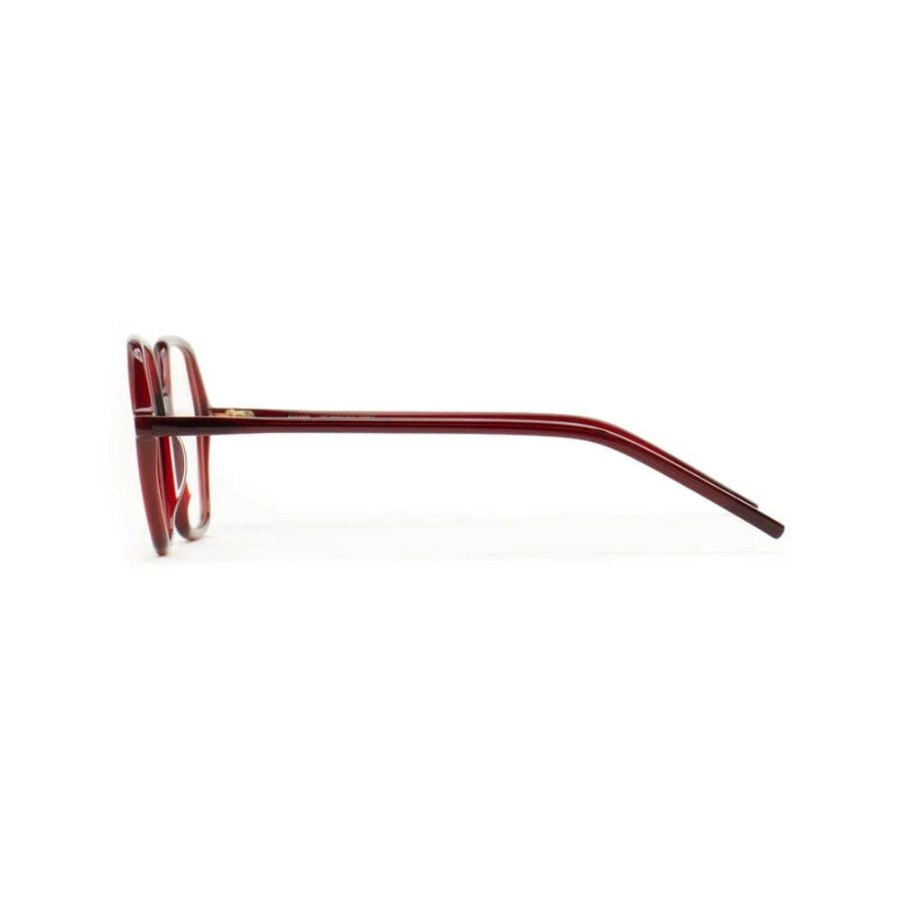 Kaleos Lynch Bordeaux Cristal 05 vue de profil - Les Lunettes de Pauline