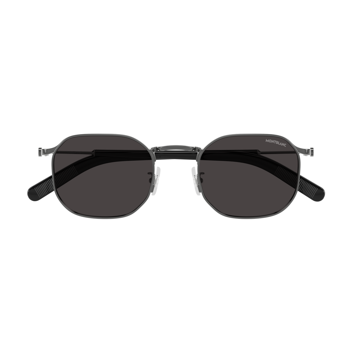 Montblanc Snowcap MB0459S Ruthénium 001 de face - Les Lunettes de Pauline