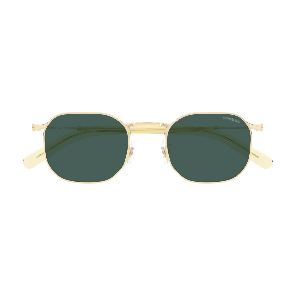 Montblanc Snowcap MB0459S Doré verres verts 004 de face - Les Lunettes de Pauline