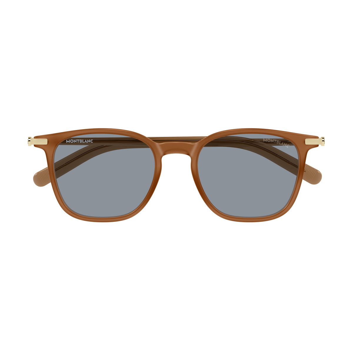 Montblanc Snowcap MB0460S Brun Clair 005 de face - Les Lunettes de Pauline