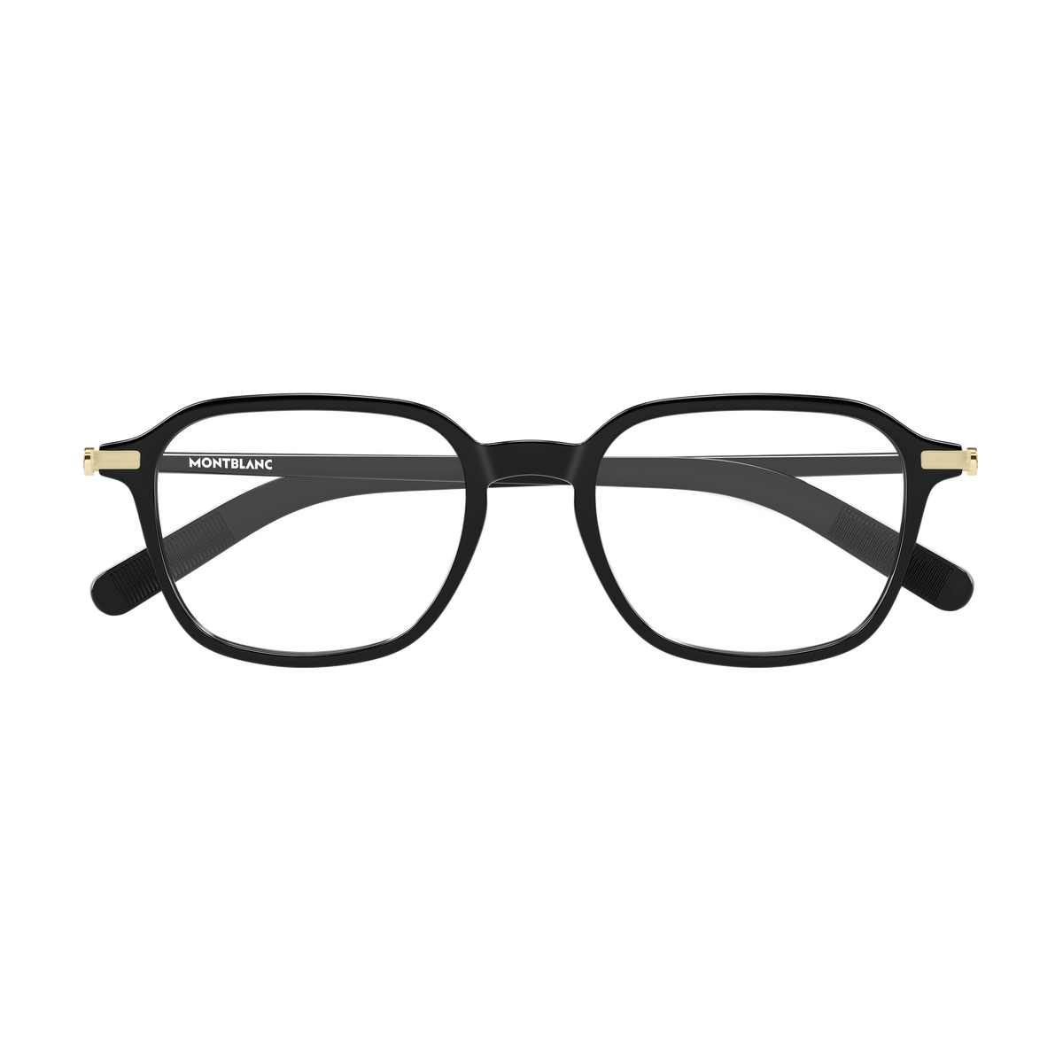 Montblanc Snowcap MB0462O Noir et Or 001 de face - Les Lunettes de Pauline