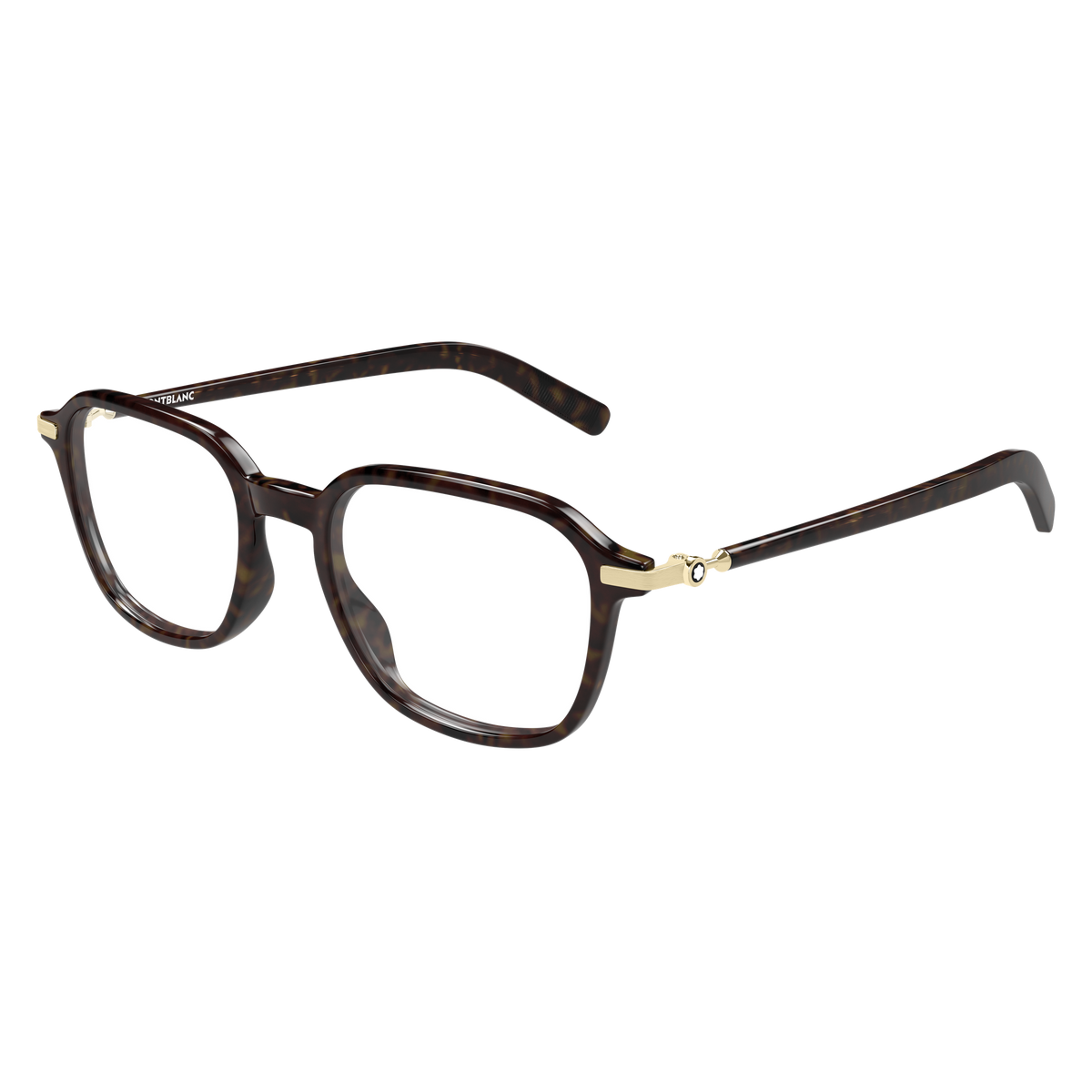 Montblanc Snowcap MB0462O Havane 003 de trois-quarts - Les Lunettes de Pauline
