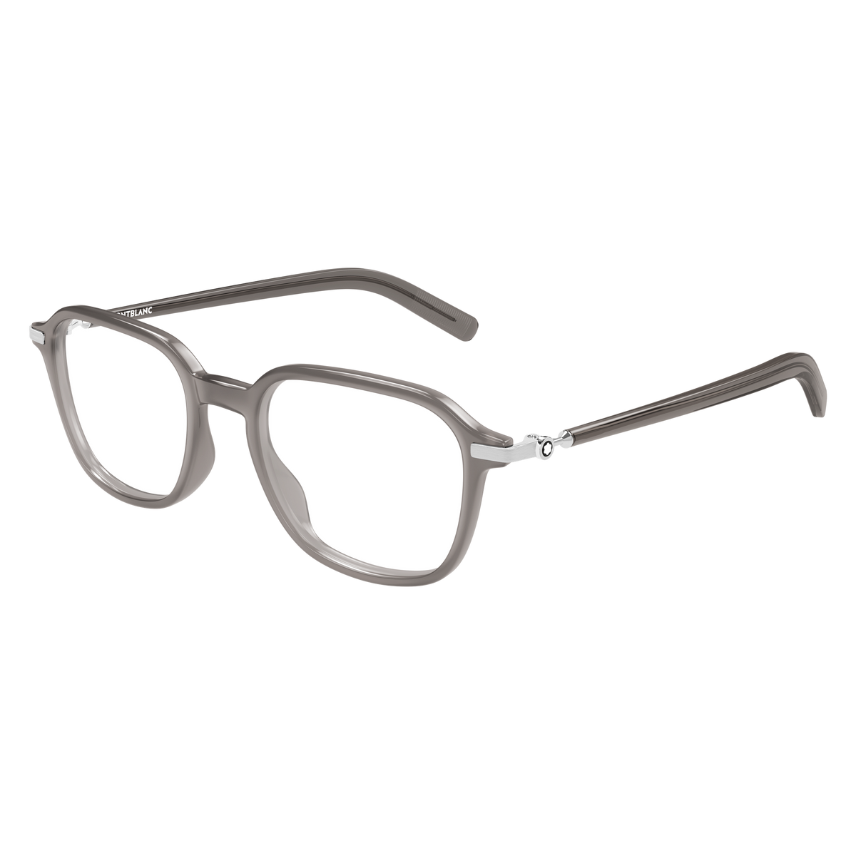 Montblanc Snowcap MB0462O Gris 004 de trois-quarts - Les Lunettes de Pauline