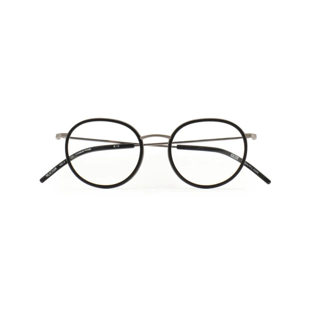 Kaleos Meacham Titane Noir Mat 01 de face - Les Lunettes de Pauline