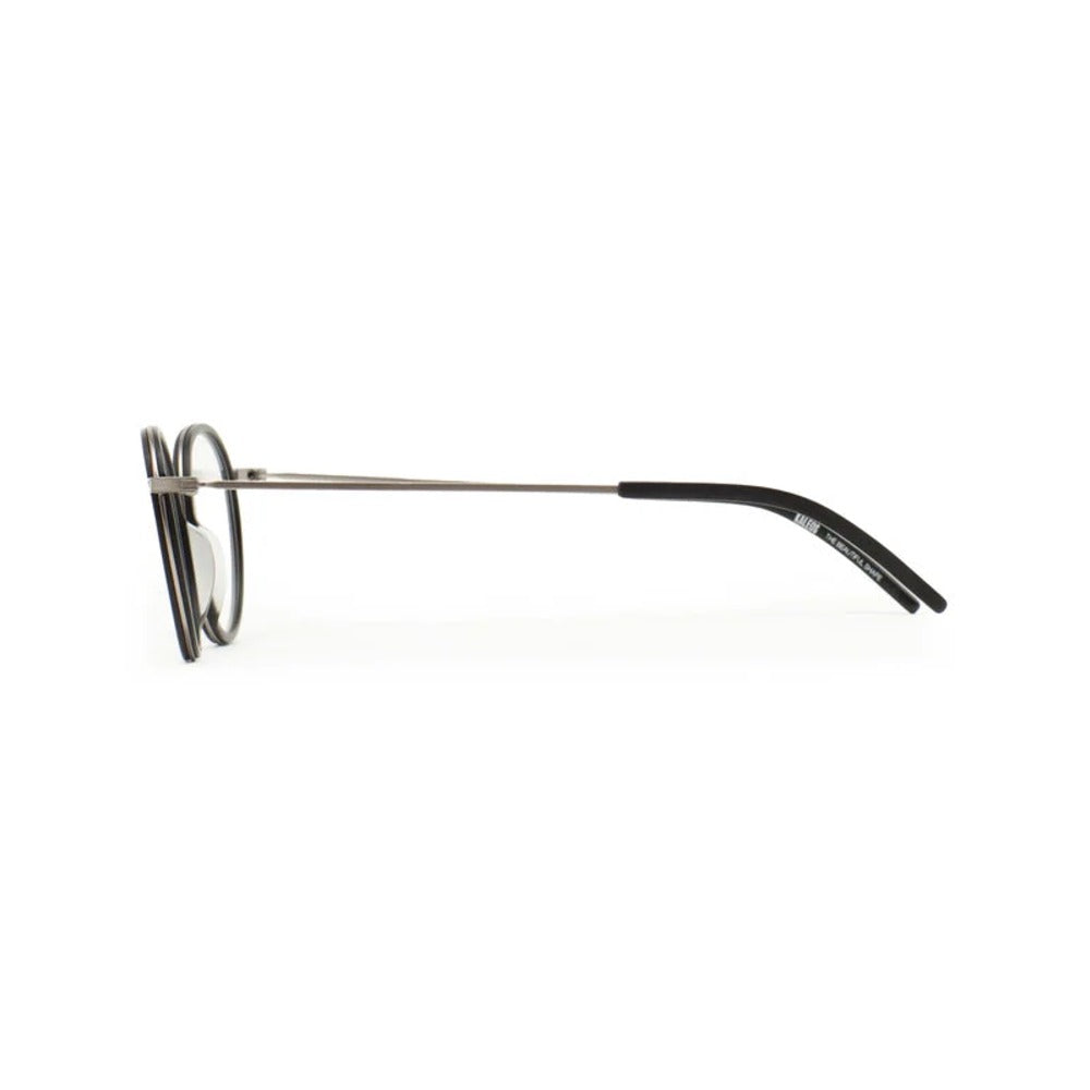 Kaleos Meacham Titane Noir Mat 01 vue de profil - Les Lunettes de Pauline
