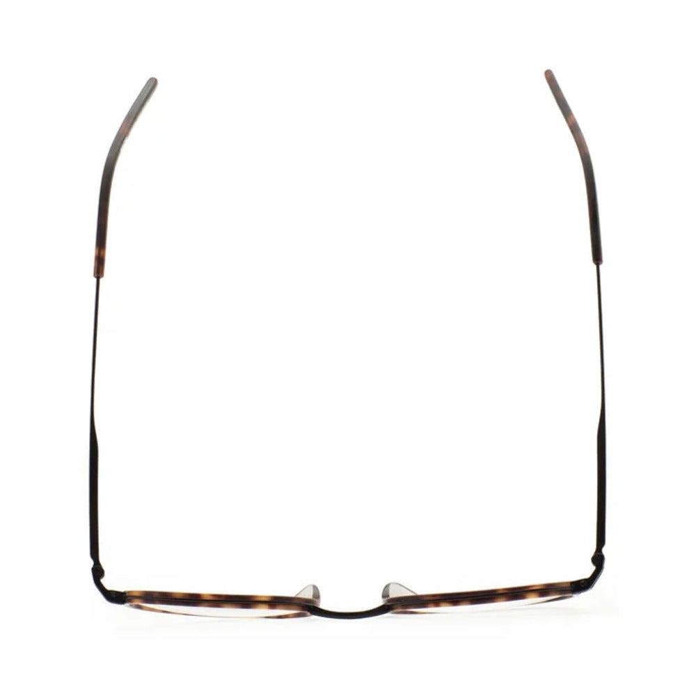 Kaleos Meacham Titane Havane Foncé Mat 02 vue de dessus - Les Lunettes de Pauline