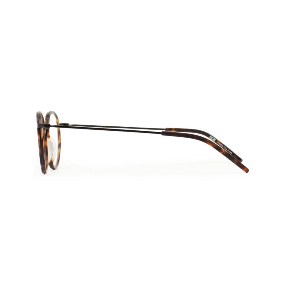 Kaleos Meacham Titane Havane Foncé Mat 02 vue de profil - Les Lunettes de Pauline