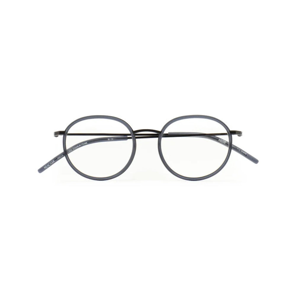 Kaleos Meacham Titane Bleu Marine Cristal Mat 04 de face - Les Lunettes de Pauline
