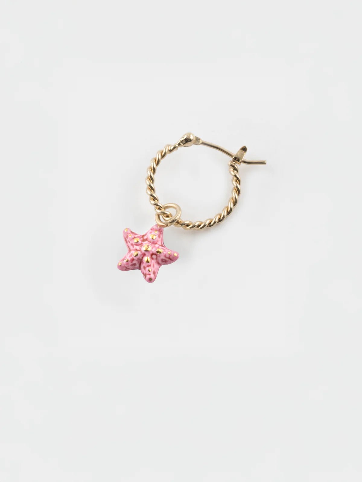 Mini créole étoile de mer rose - Vendue à l'unité - Nach - Les Lunettes de Pauline