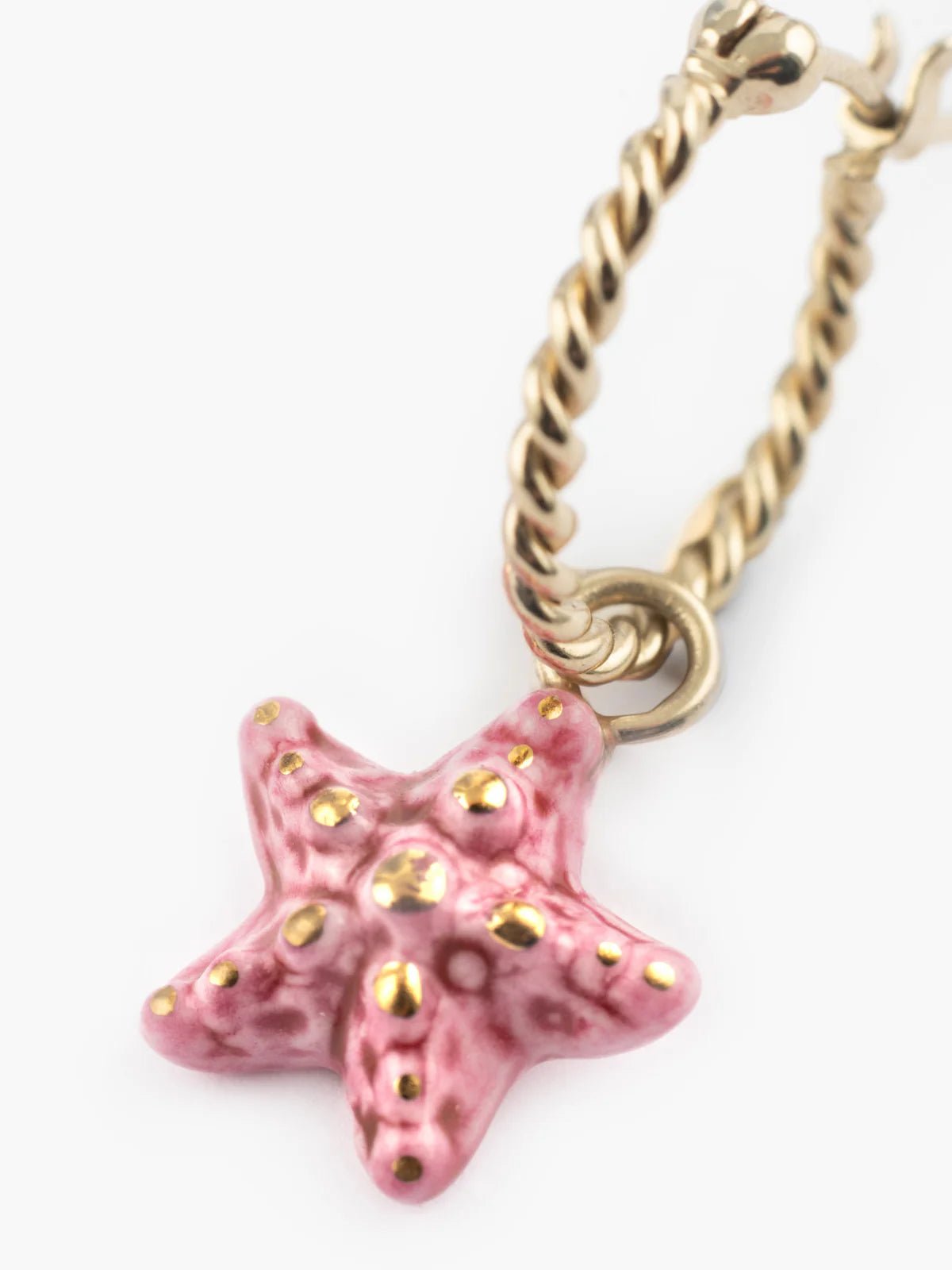 Mini créole étoile de mer rose - Vendue à l'unité - Nach - Les Lunettes de Pauline