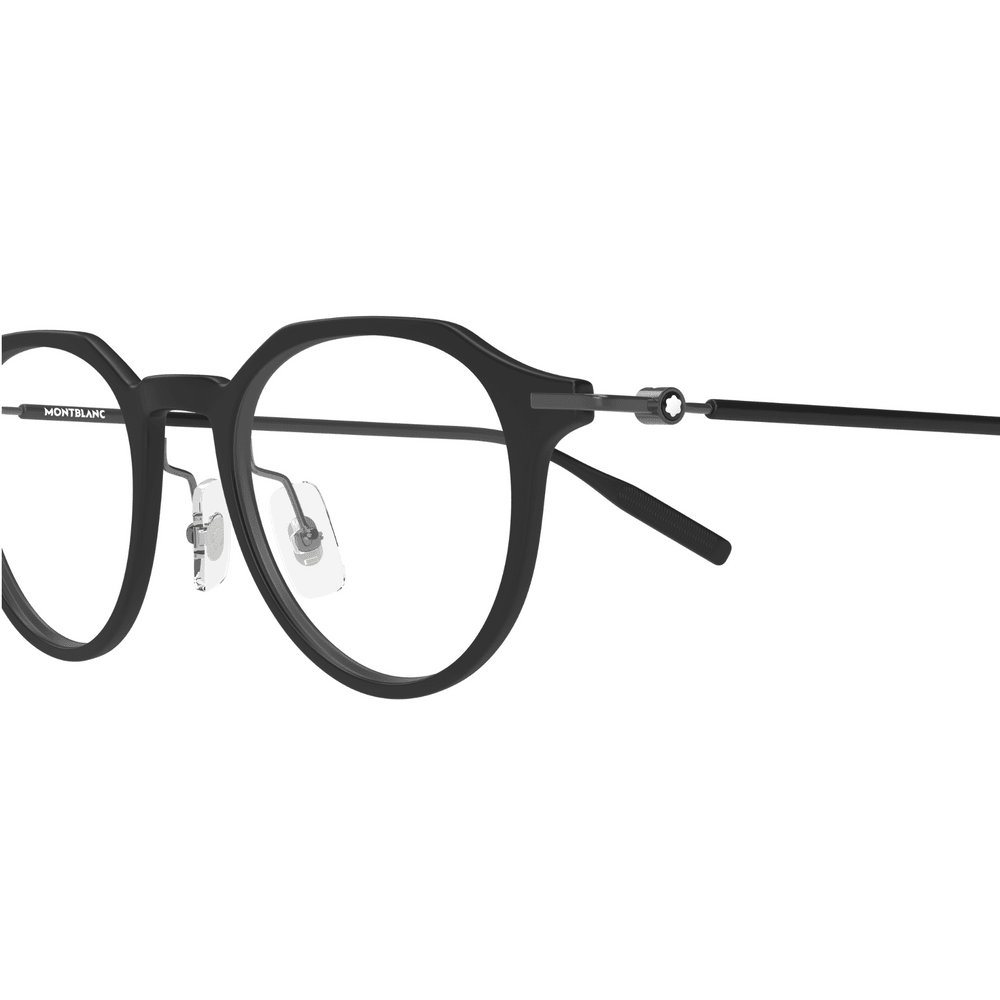 Montblanc MB0355O Noir 005, détail des branches - Les Lunettes de Pauline