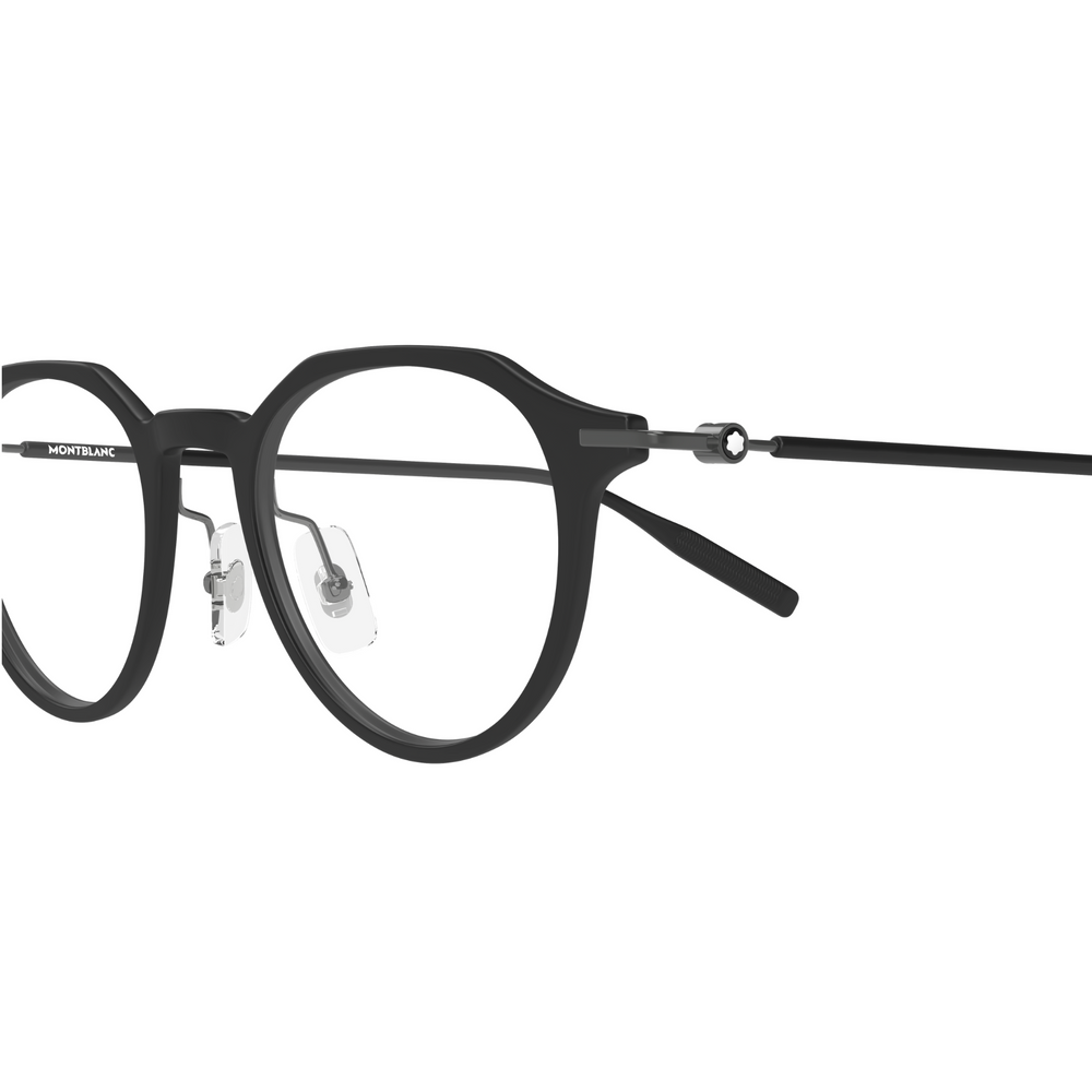 Montblanc MB0355O Noir 005, détail des branches - Les Lunettes de Pauline