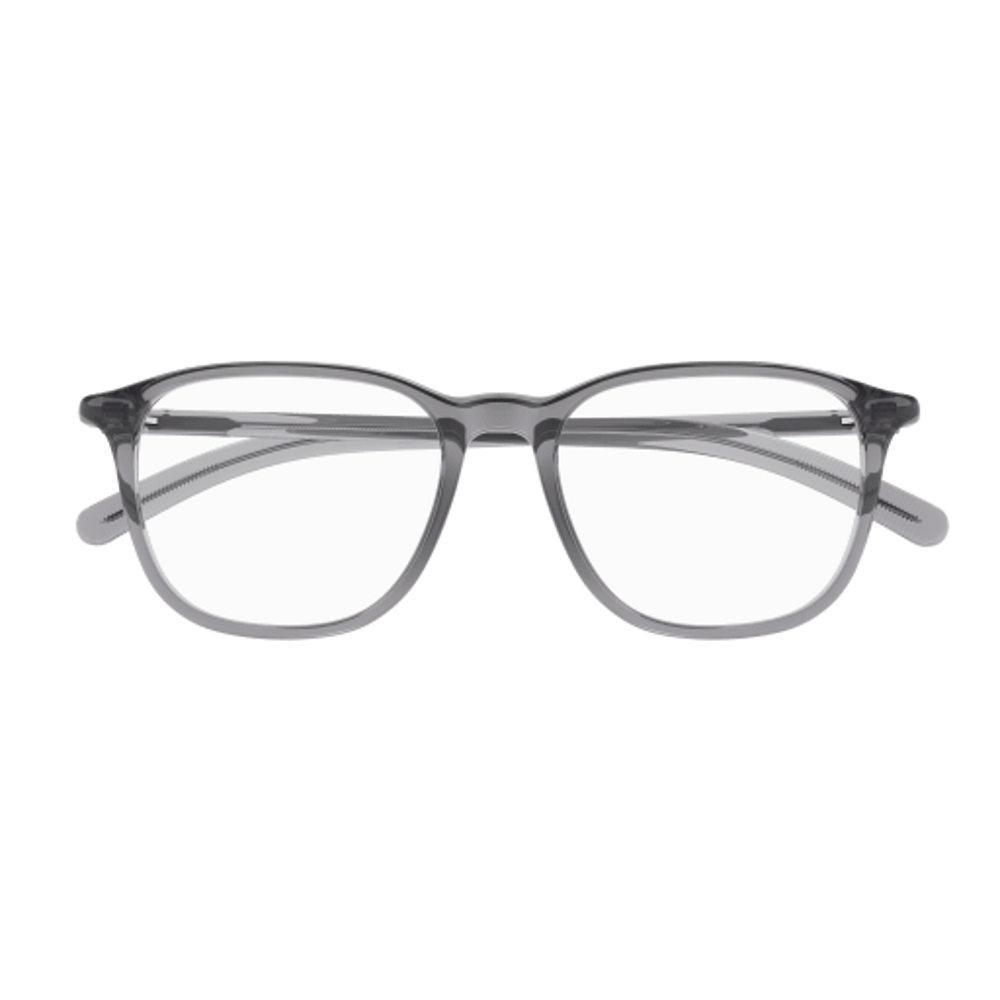 Montblanc MB0386O Gris Transparent 004 de face - Les Lunettes de Pauline