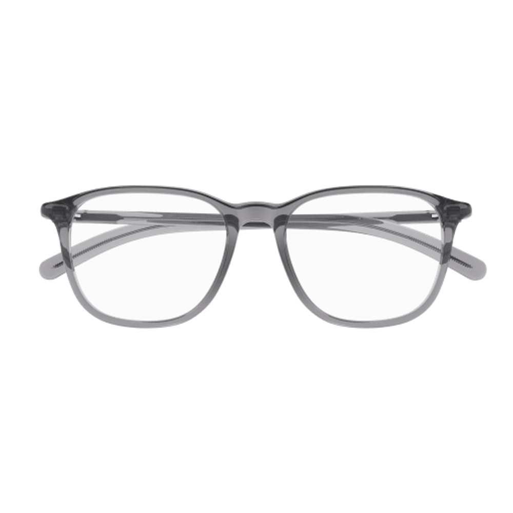 Montblanc MB0386O Gris Transparent 004 de face - Les Lunettes de Pauline