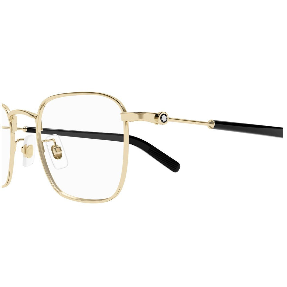 Montblanc MB0389O Doré 006, détail des branches - Les Lunettes de Pauline