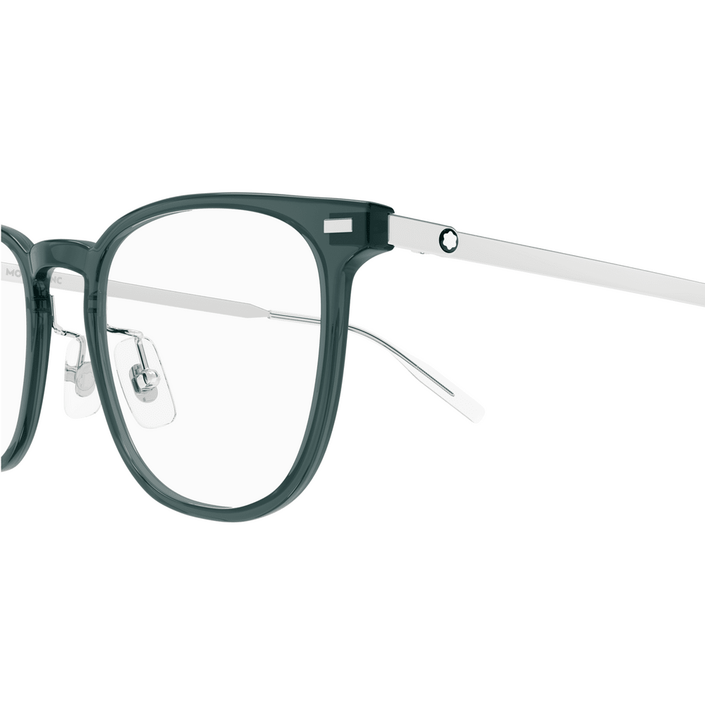 Montblanc MB0393ON Vert Gris 004, détail des branches - Les Lunettes de Pauline