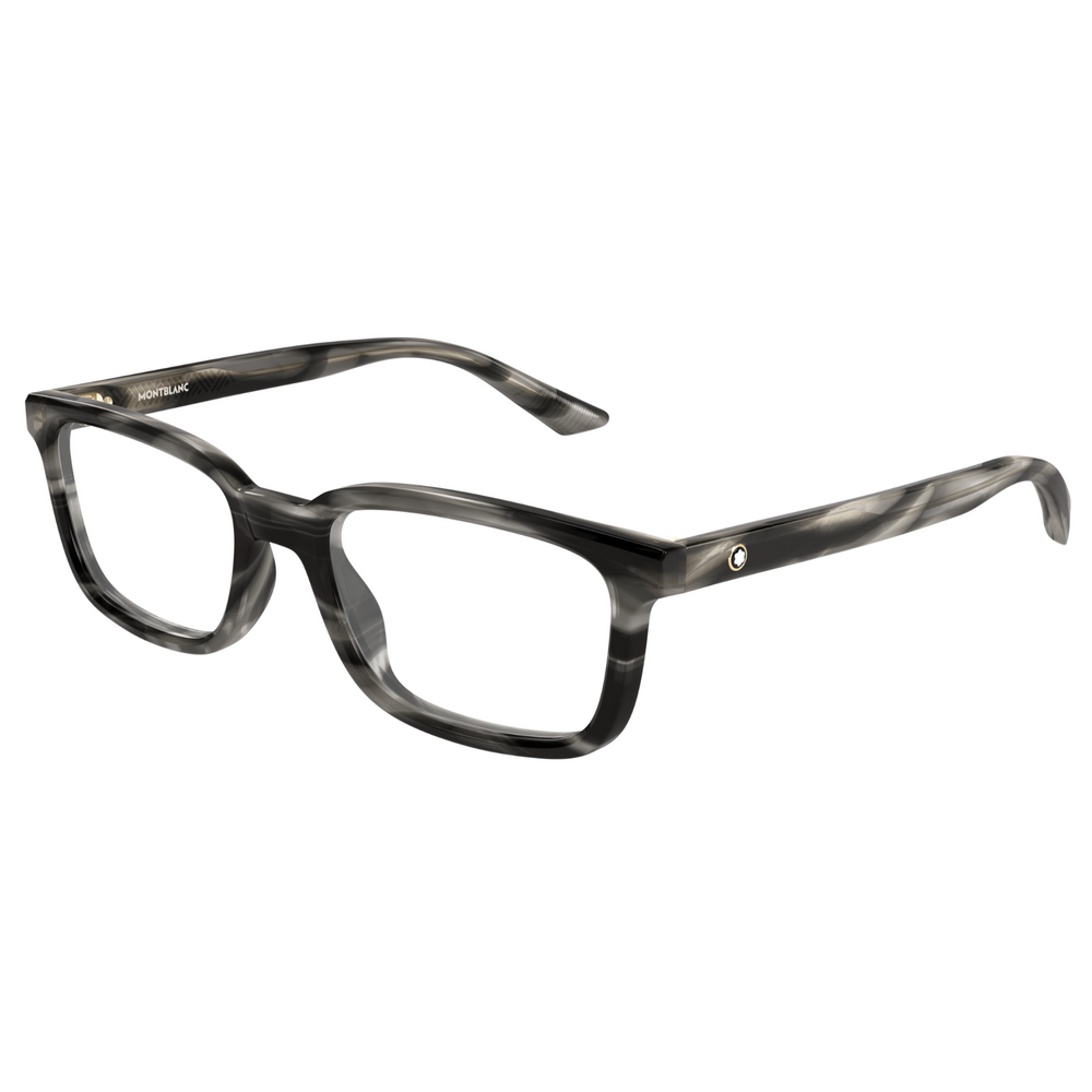 Montblanc MB0458OL Gris Écaille 009 - Les Lunettes de Pauline