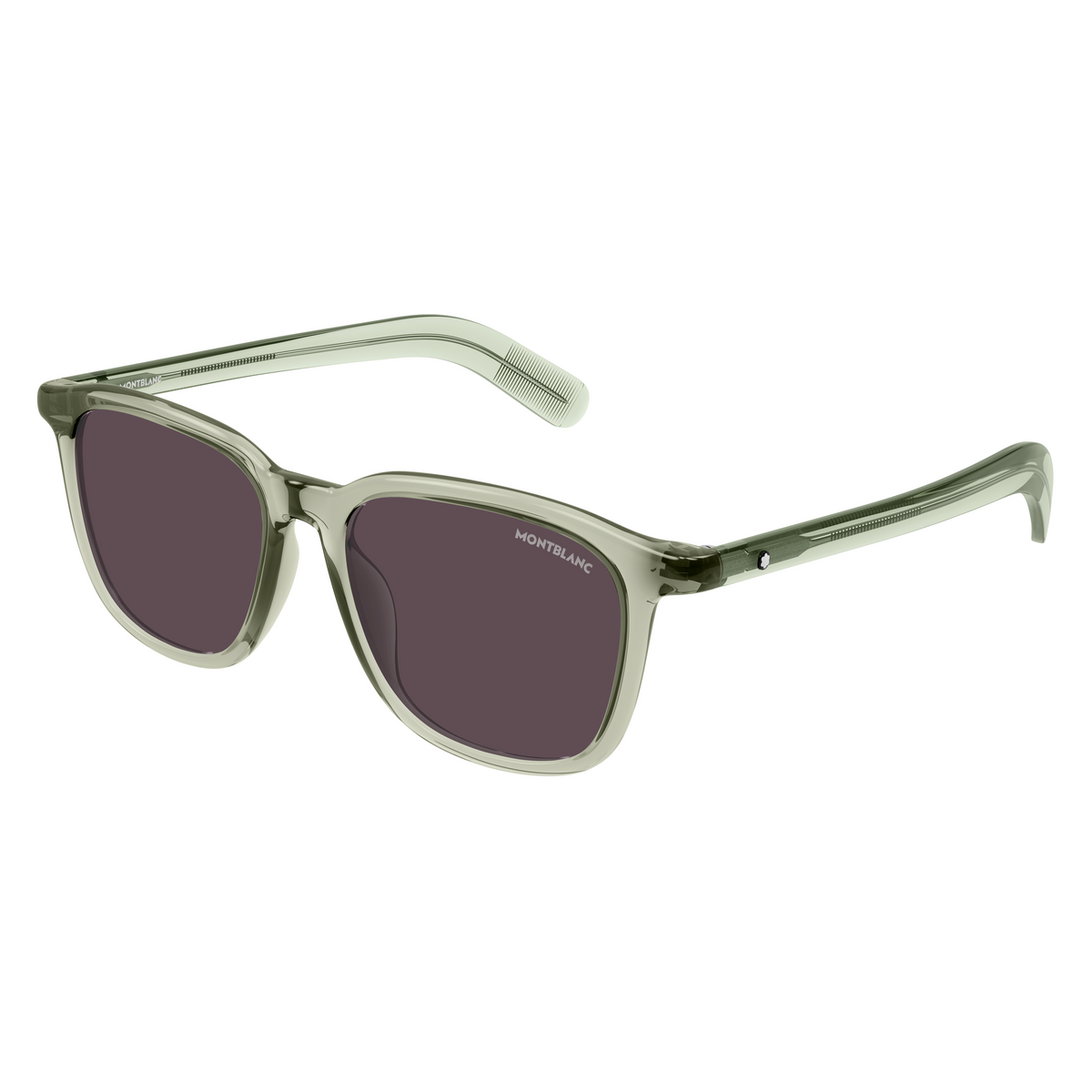 Montblanc MB0497S Vert 005 de trois-quarts - Les Lunettes de Pauline