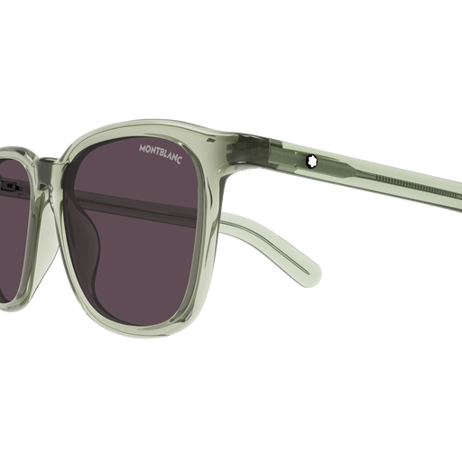 Montblanc MB0497S Vert 005, détail des branches - Les Lunettes de Pauline