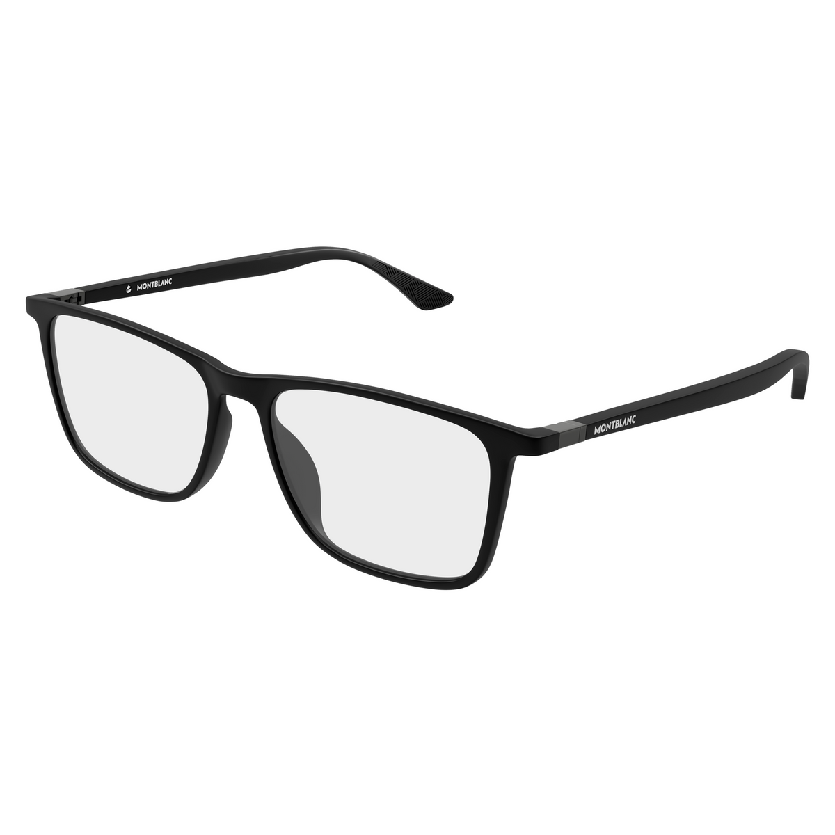 Montblanc MB0509O Noir Anthracite 005 de trois-quarts - Les Lunettes de Pauline