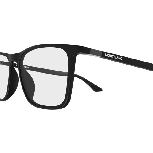 Montblanc MB0509O Noir Anthracite 005, détail des branches - Les Lunettes de Pauline