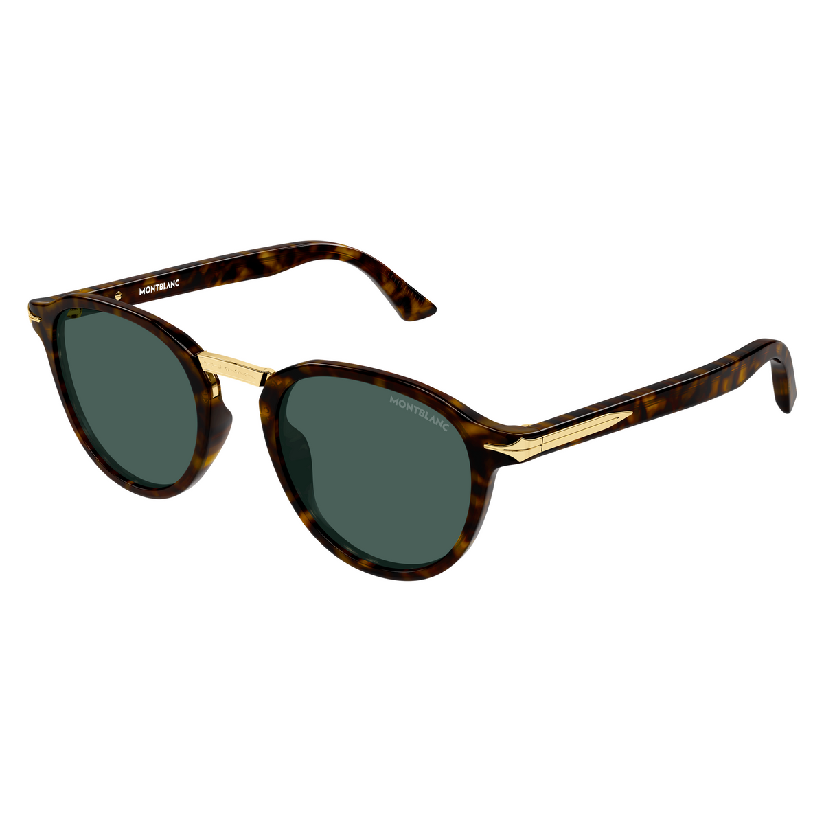Montblanc MB0515S Écaille 002 de trois-quarts - Les Lunettes de Pauline