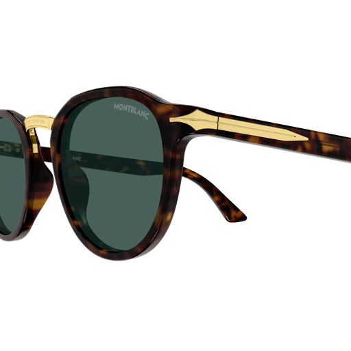 Montblanc MB0515S Écaille 002, détail des branches - Les Lunettes de Pauline