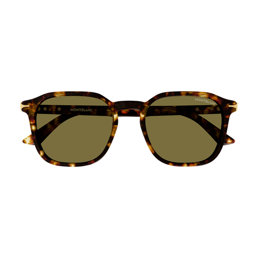 Montblanc MB0516S Écaille 003 de face - Les Lunettes de Pauline