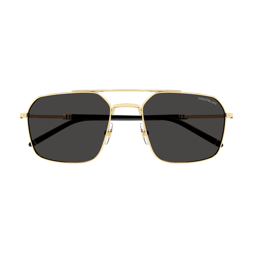 Montblanc MB0521S Doré 001 de face - Les Lunettes de Pauline