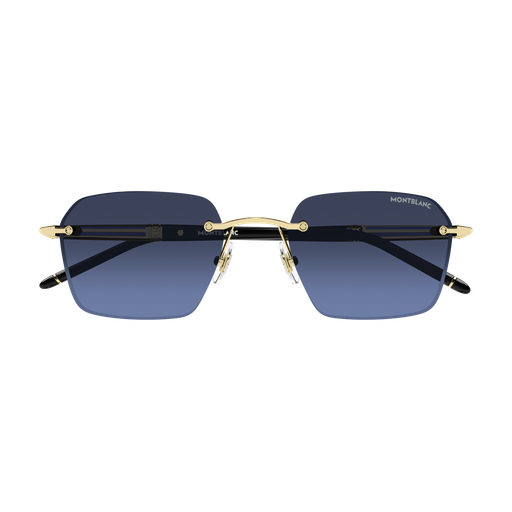 Montblanc MB0526S Doré 003 de face - Les Lunettes de Pauline