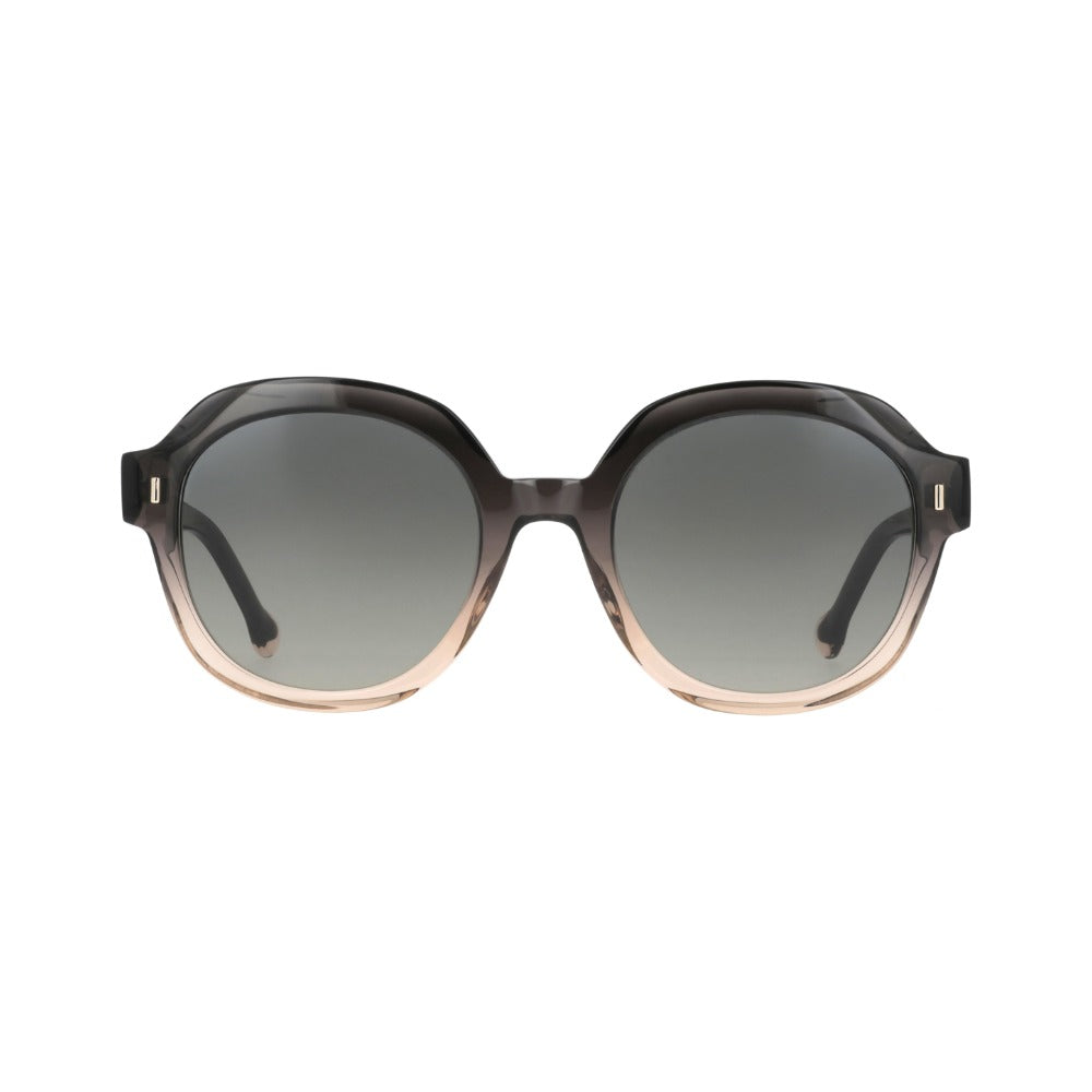 Nuxe Eclat02 Écaille Rayée Gris Rose GRRC de face - Les Lunettes de Pauline