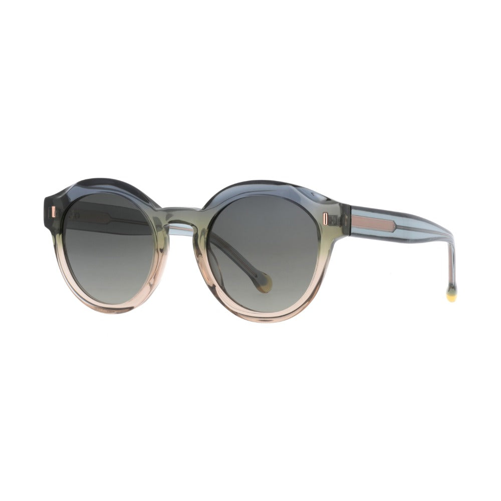 Nuxe Eclat04 Bleu Marine et Rose BLRC de trois-quarts - Les Lunettes de Pauline