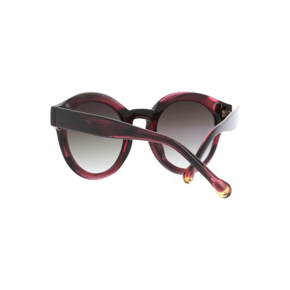 Nuxe Eclat04 Écaille Rose Foncé Fumé E619 en détail des branches - Les Lunettes de Pauline