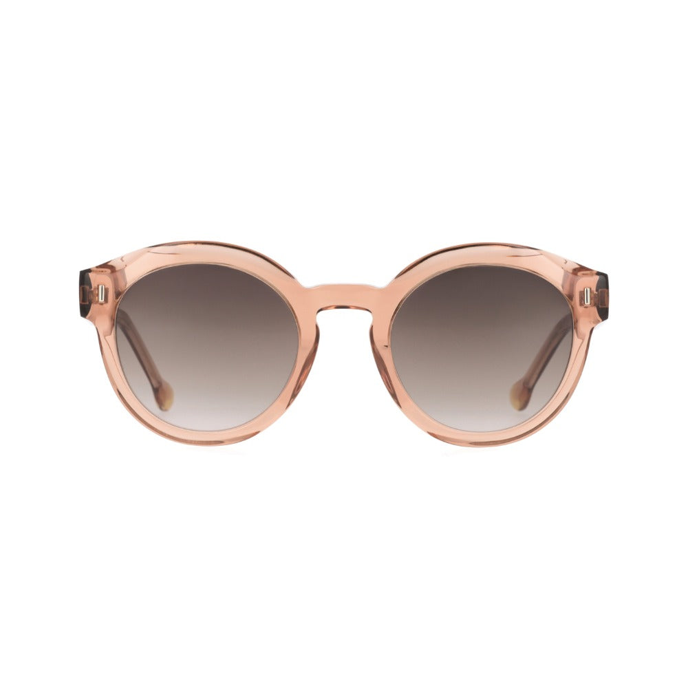 Nuxe Eclat04 Cristal Pêche PE68 de face - Les Lunettes de Pauline