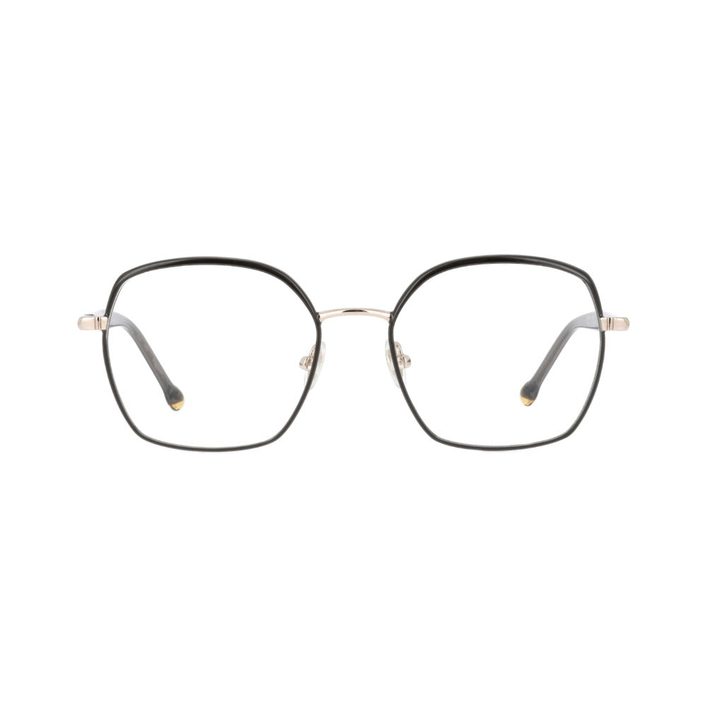 Nuxe Floral03 Brun Satiné et Doré Satiné BRDO de face - Les Lunettes de Pauline