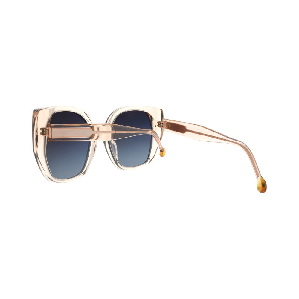 Nuxe Iconic01 Cristal Champagne CP67 en détail des branches - Les Lunettes de Pauline