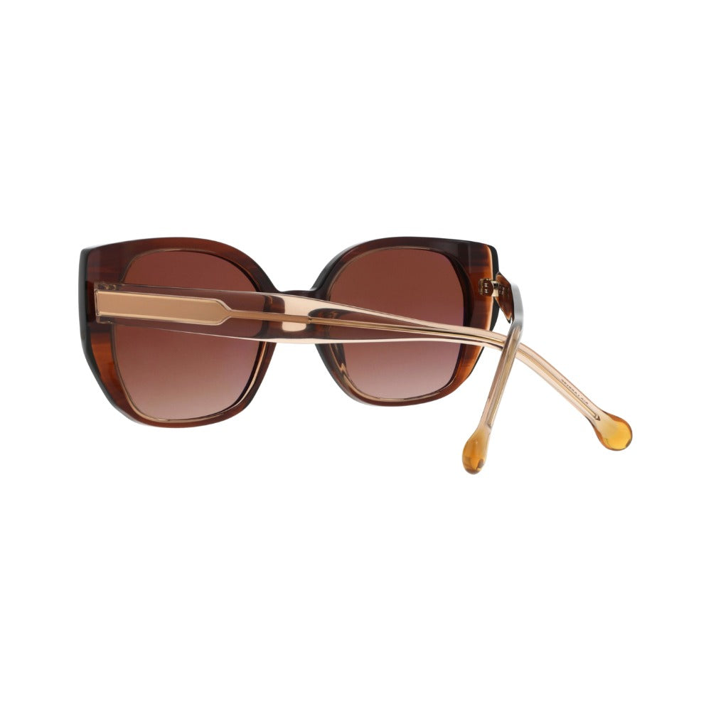 Nuxe Iconic01 Dégradé Texturé Caramel ECBE en détail des branches - Les Lunettes de Pauline