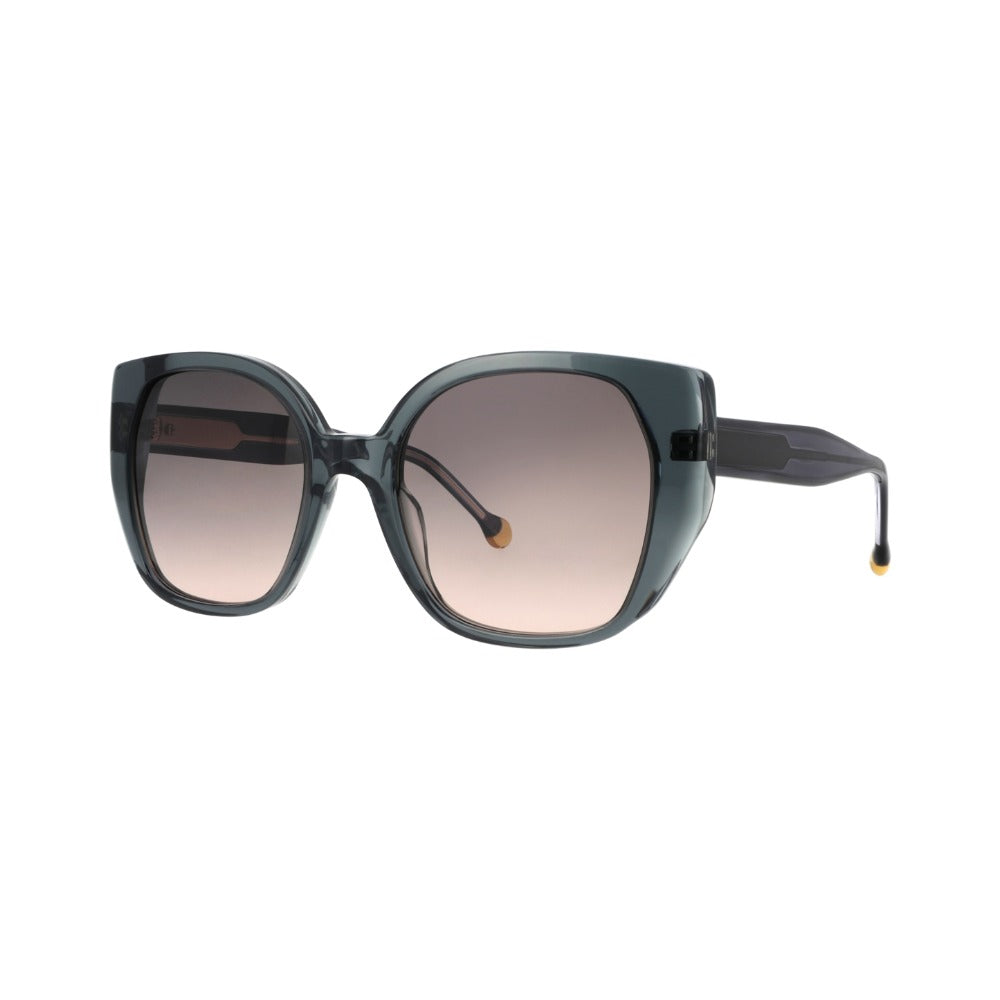 Nuxe Iconic01 Écaille Grise Dégradée Kaki GRKA de trois-quarts - Les Lunettes de Pauline