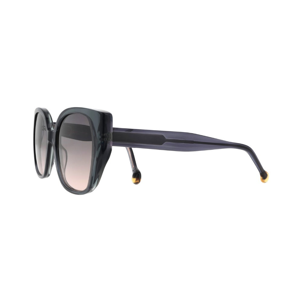Nuxe Iconic01 Écaille Grise Dégradée Kaki GRKA en détail des branches - Les Lunettes de Pauline