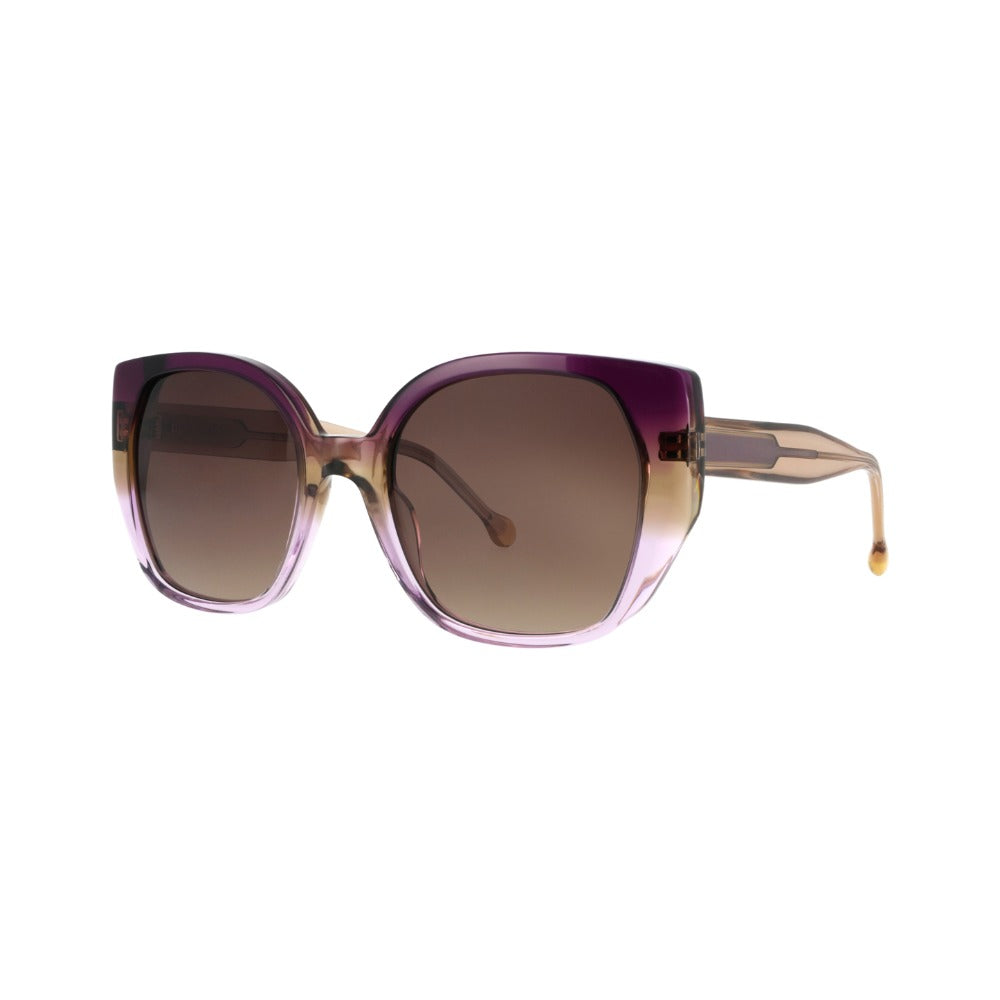 Nuxe Iconic01 Dégradé Violet et Marron VIMV de trois-quarts - Les Lunettes de Pauline