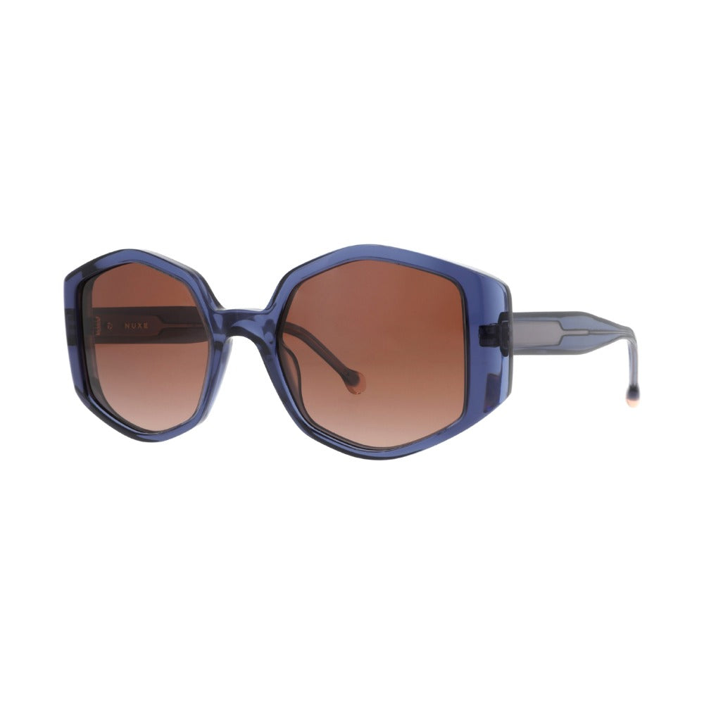 Nuxe Iconic05 Cristal Bleu BL68 de trois-quarts - Les Lunettes de Pauline