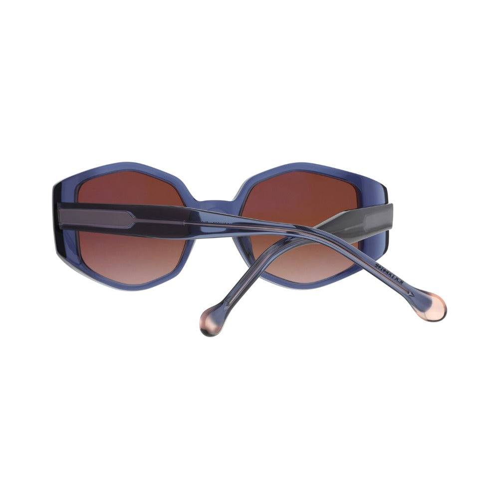 Nuxe Iconic05 Cristal Bleu BL68 en détail des branches - Les Lunettes de Pauline
