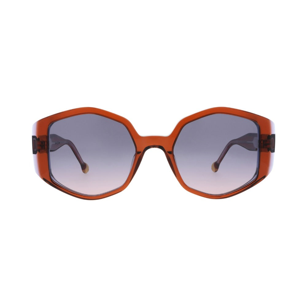 Nuxe Iconic05 Cristal Cognac et Cristal Bleu CCBL de face - Les Lunettes de Pauline