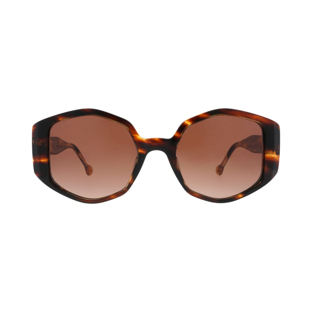 Nuxe Iconic05 Écaille Marron et Miel E569 de face - Les Lunettes de Pauline