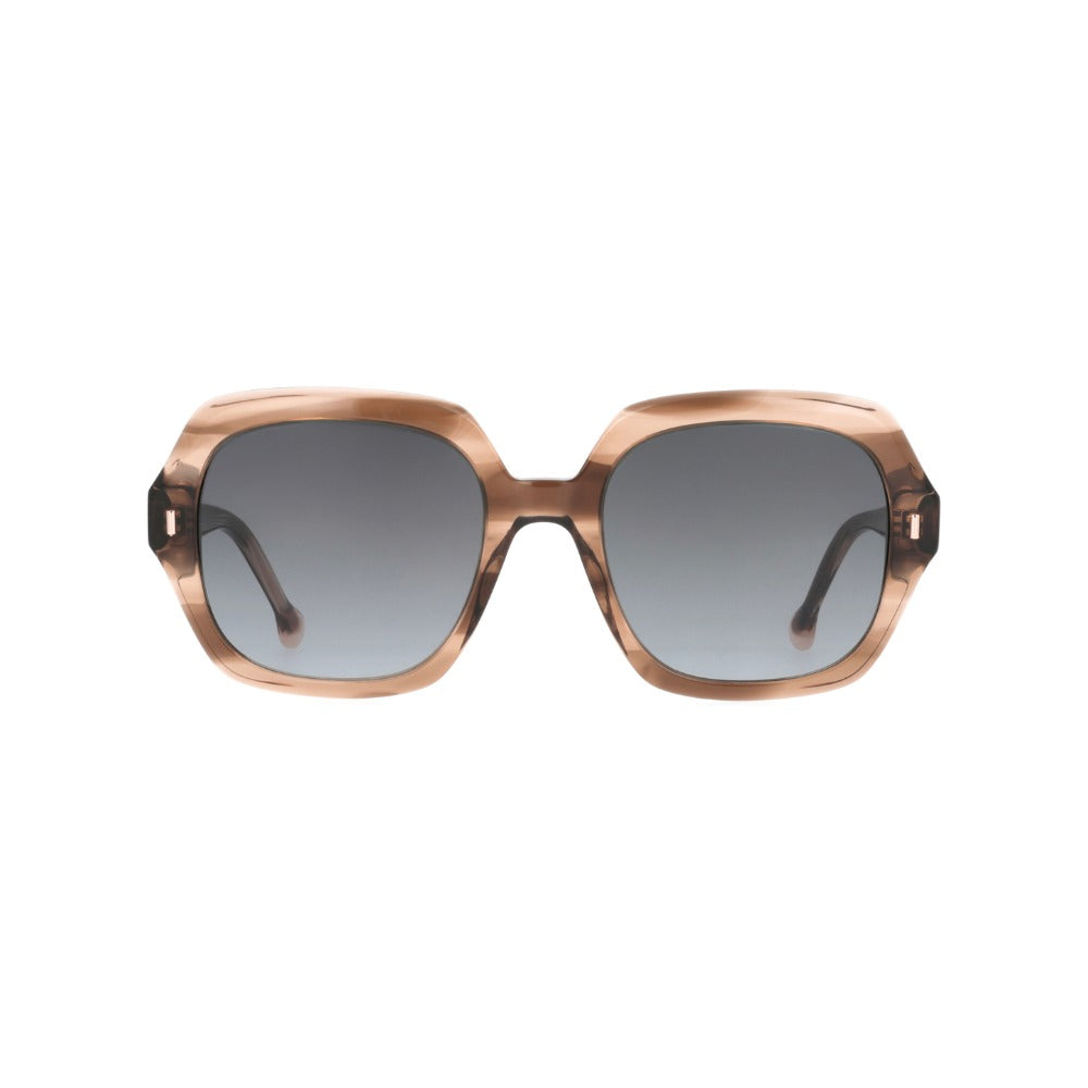 Nuxe Iconic06 Écaille Fumée Marron E587 de face - Les Lunettes de Pauline